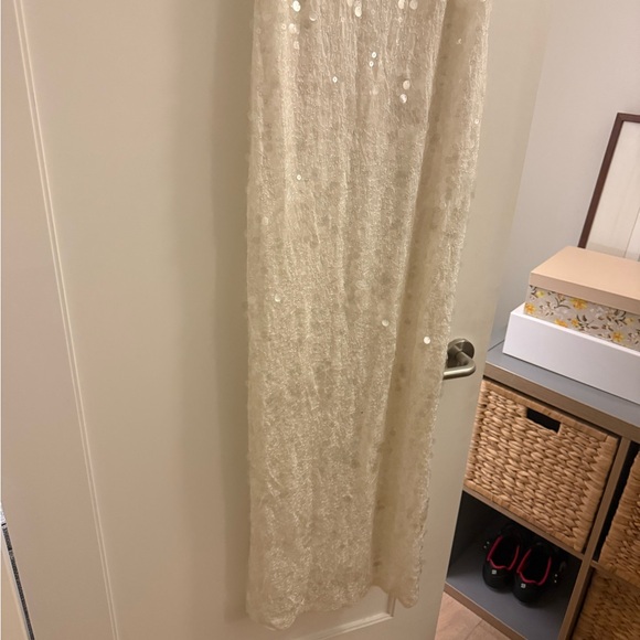 SIMKHAI Bex White Sequined Maxi Tank Dress - Picture 9 of 14